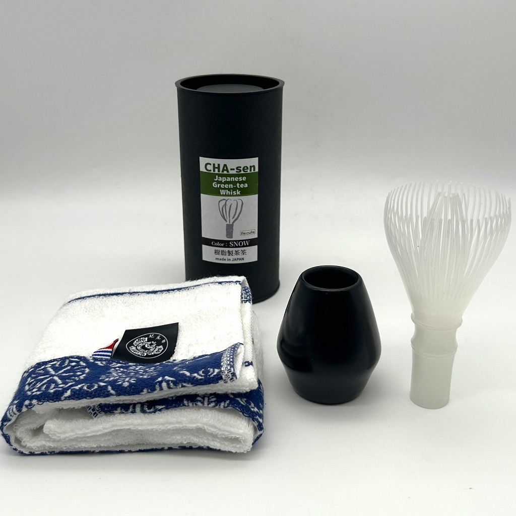 ☆Limited time offer: Includes Imabari towel☆　Snow resin tea whisk  Chasen【Made by Fugetsu, our store exclusive color】