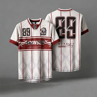 เสื้อกีฬา รุ่นใหม่ 2026 เสื้อเจอร์ซีย์ คอวี เสื้อยืดแขนสั้น เนื้อผ้าดี JERSEY