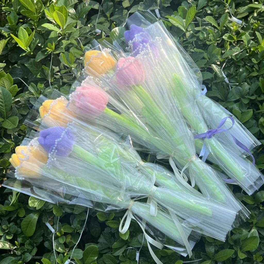 ส่งไว ร้านคนไทย ดอกทิวลิป ดอกไม้กำมะหยี่ พร้อมส่ง