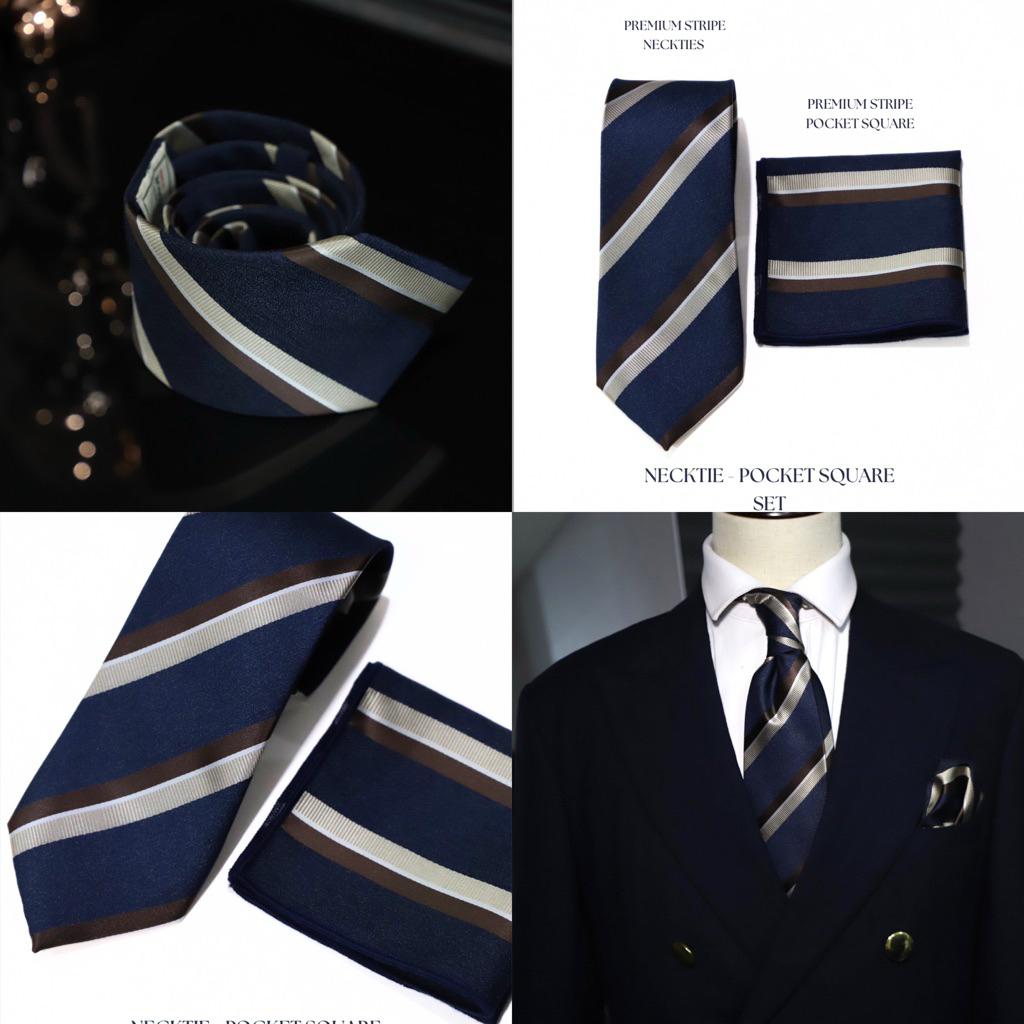 Premium Bombay Necktie เนคไทด์เกรดพรีเมียมผ้า Silk ผ้าลายผลิตเอง