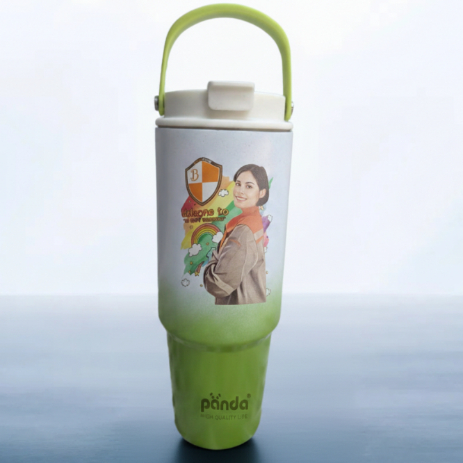 แก้วเก็บอุณหภูมิ  900ml.สลักเลเซอร์ พิมพ์สี ออกแบบตามลูกค้า
