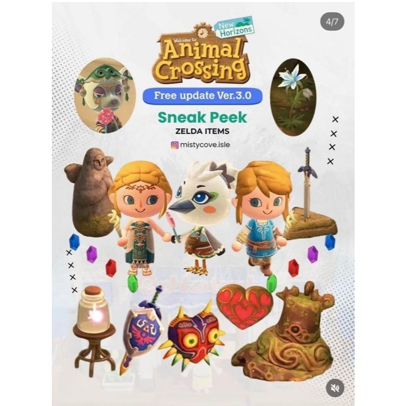 เซ็ต 4 ตัวใหม่ของ animal crossring