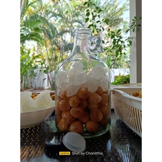 ขวดแก้วหูหิ้วปากกว้างขนาด 2.5 ลิตร