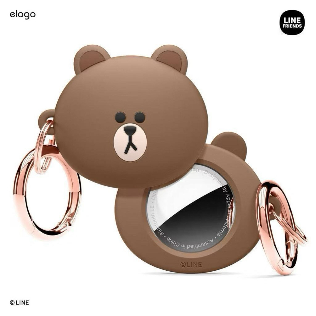 elago X LINE FRIENDS AirTag Case เคสสำหรับใส่ AirTag ลิขสิทธิ์แท้จากตัวแท้จำหน่าย สินค้าพร้อมส่ง