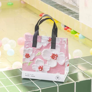 พร้อมส่ง(แพค 25 ใบ)ลิ้งค์2 ถุงเก็บความร้อน/ความเย็น ลายน่ารักก