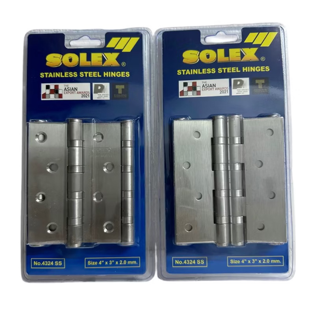บานพับสแตนเลส SOLEX 4x3 นิ้ว 2.0mm แข็งแรง ทนทาน เลือกอย่างไรให้คุ้มค่า