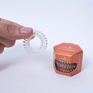 invisibobble ยางรัดผม ผมไม่เป็นรอย รุ่น Original สี Crystal Clear (1 กล่องบรรจุ 3 ชิ้น)