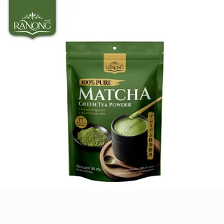 Ranong 100% Matcha Green Tea Powder เรนอง ชาเขียวมัทฉะชนิดผง 100% 80 ก.