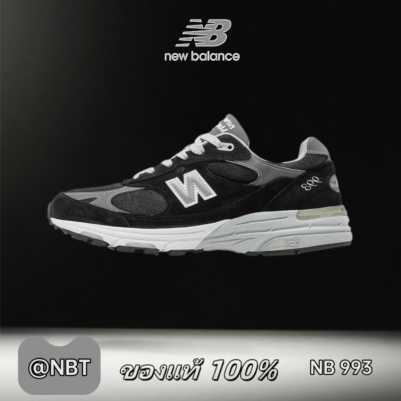 ✔ของแท้ 100% New Balance NB 993 black MR993BK Low Sneakers