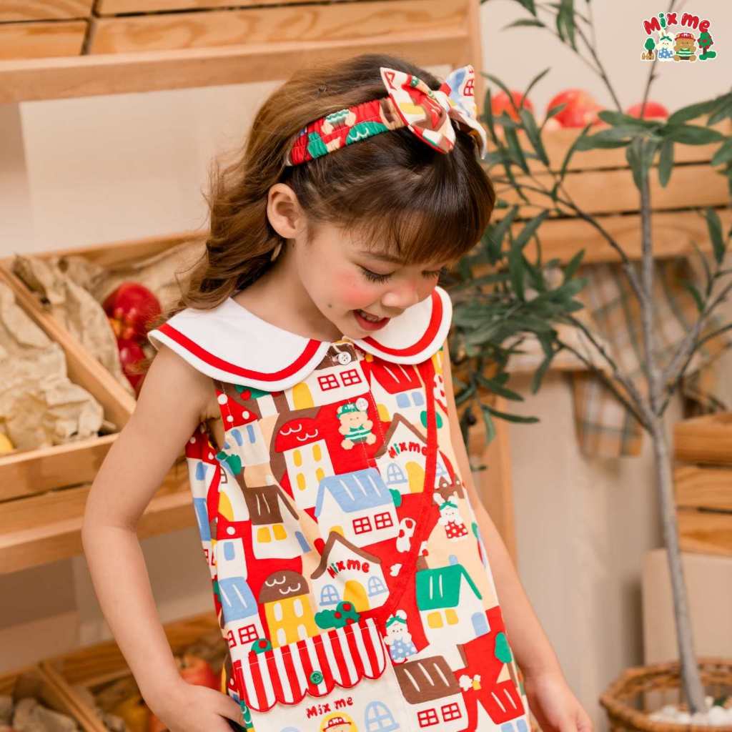 Mix Me ผ้าโพกหัว โบว์คาดผม ลายแอปเปิ้ล ผ้า Single jersey 100%Cotton เด็กหญิง อายุ 1-7ปี เสื้อผ้าเด็ก รุ่น500463/500464 - รูปที่ 6