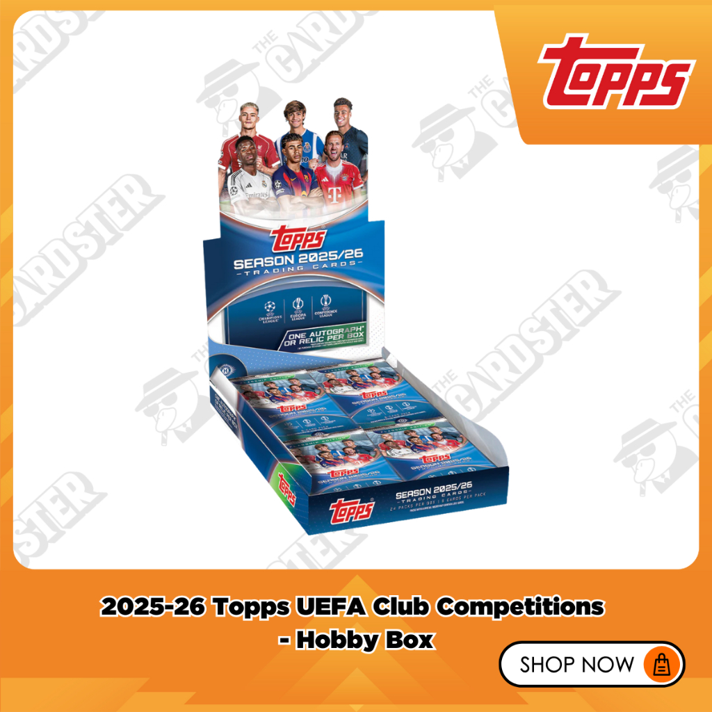 [พร้อมส่ง] 2025-26 Topps UEFA Club Competitions - Hobby Box ห้ามพลาด !!