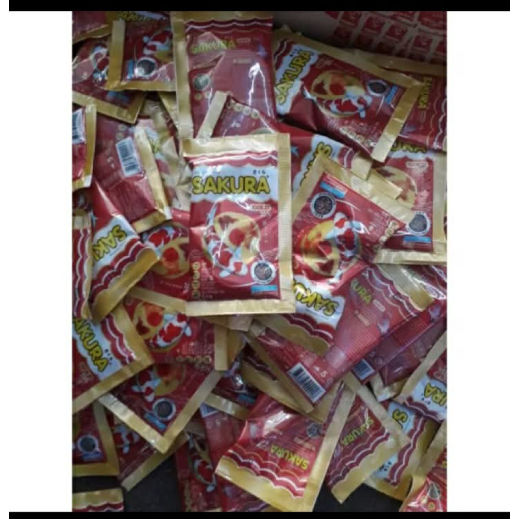 อาหารปลา SAKURA GOLD สำหรับปลาสวยงาม