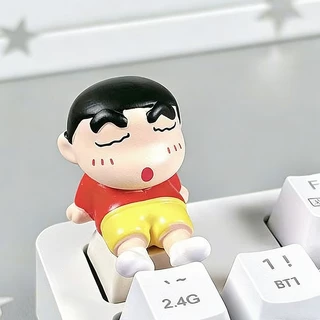 keycaps 3D คีย์แคปตุ๊กตาปริ๊น 3 มิติ Crayon Shin‑chan ของขวัญให้แฟนหญิง ตกแต่งคีย์บอร์ด อุปกรณ์เสริมคีย์บอร์ด**