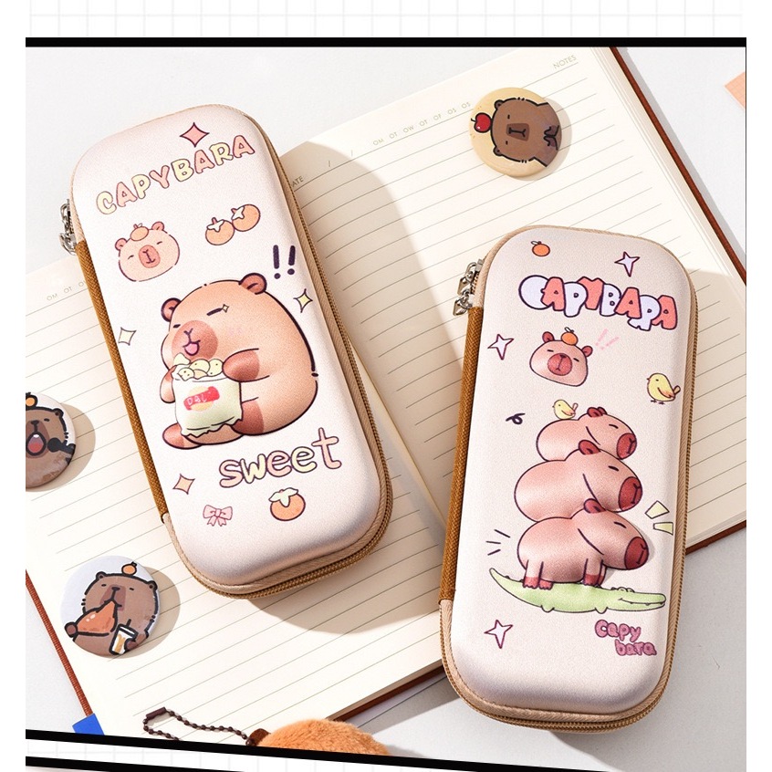 [B3D318] กล่องดินสอ คาปิบาร่า Capybara กระเป๋าดินสอ ลายน่ารัก กล่องใส่อุปกรณ์การเรียน กล่องดินสอ 3 มิติ ดีไซน์น่ารัก สำห