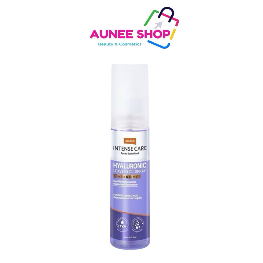 ส่งฟรี/มีไลฟ์ (ขวด)Lolane Intense Care Hyaluronic Leave-in Oil Spray 140ml โลแลน ลีฟอินบำรุงเส้นผม.