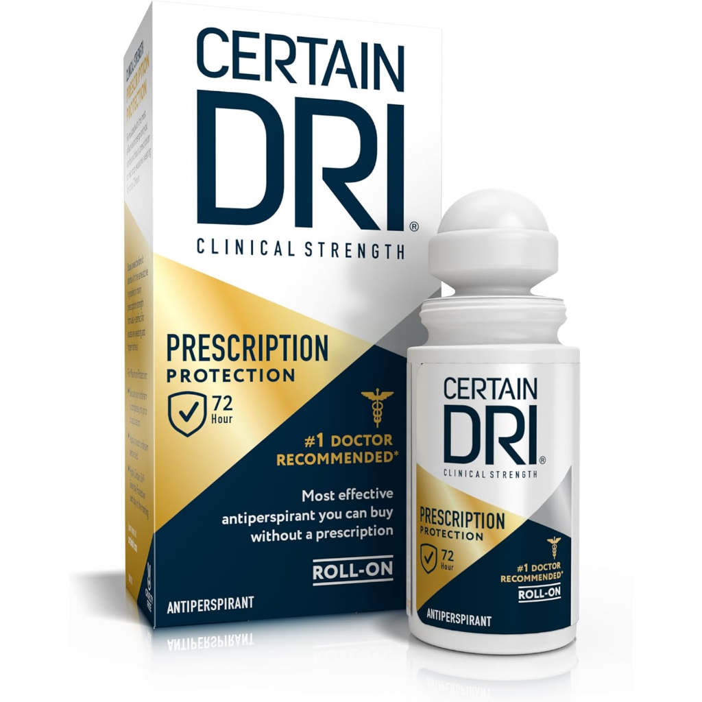ผลิตภัณฑ์ระงับกลิ่นกายแบบโรลออน Certain DRI สูตรเข้มข้นพิเศษ (1.2 ออนซ์)