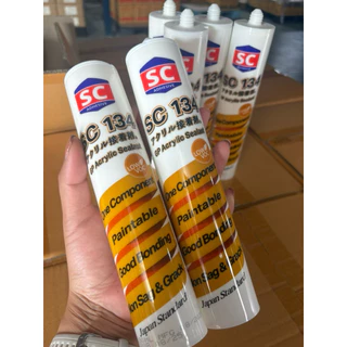 แดป Acrylic Sealant กาวอะคลิลิคSC134 สีขาว สินค้าขายเป็นหลอด บรรจุ 25 หลอด/ลัง