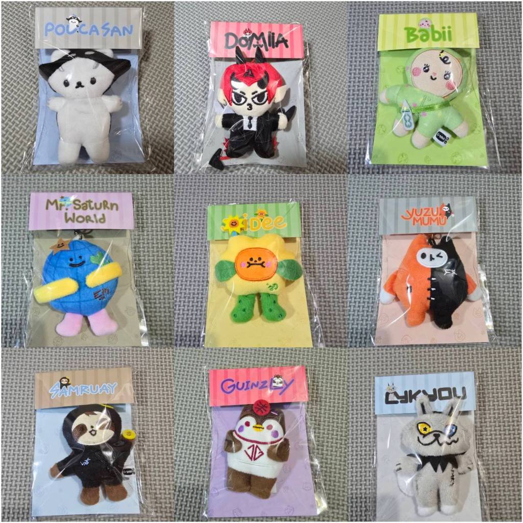 <พร้อมส่ง> พวงกุญแจตุ๊กตา ✨ขนาดเล็ก Tiny doll keychian  #Polcasan #Domiia #Babii #Jaidee #Mr.Saturn 