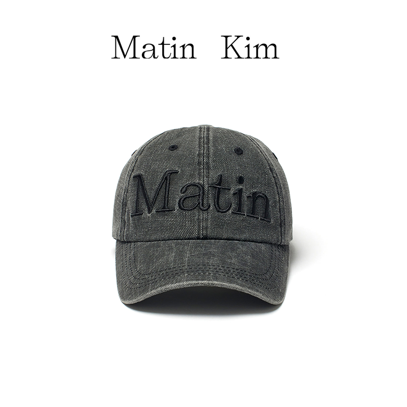 【Matin Kim】 MATIN LOGO WASHED BALL CAP หมวกเบสบอล