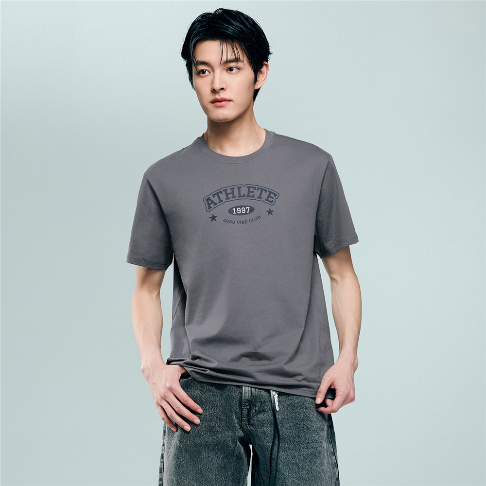 GIORDANO (Online Exclusive) เสื้อยืดผู้ชาย Men's Regular Printed Tee 13096201
