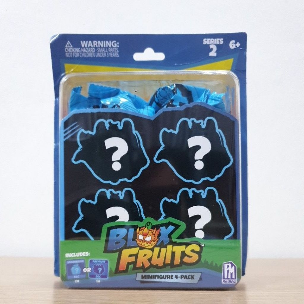 Roblox Blox Fruits MiniFig Mystery 4 Pack - Series 2 กล่องสุ่ม บล็อกฟรุ๊ต PhatMojo