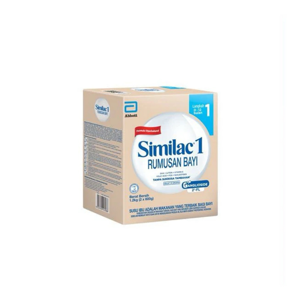 SIMILAC 1 (STEP 1) 2-FL (0-12M) BIB 600G คือนมผงสำหรับทารกแรกเกิดถึง 12 เดือน สูตรซิมิแลคโกลด์ (Gold