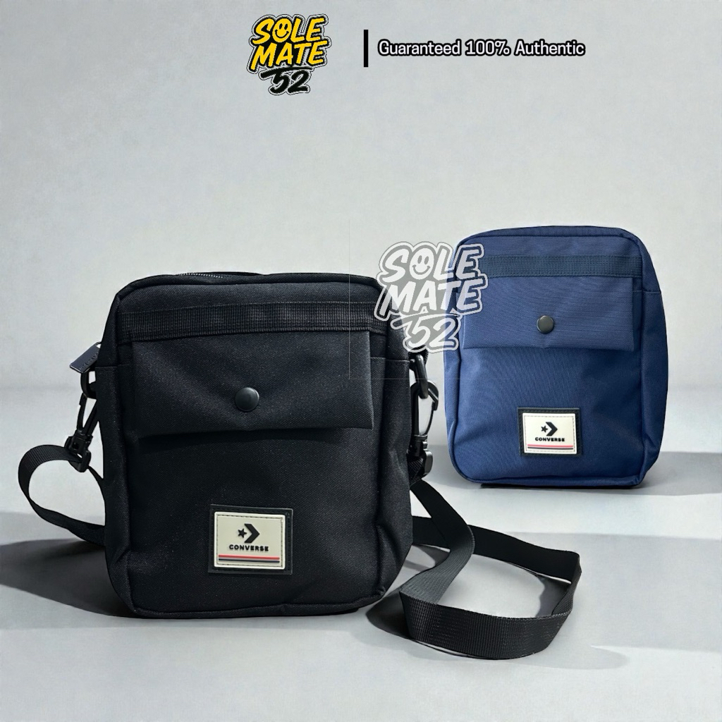Converse คอนเวิร์ส กระเป๋าสะพายข้าง รุ่น Small Crossbody สีดำ รหัส 1261860AU_H4BKXX ของแท้💯 (มือหนึ่ง ป้ายห้อย)