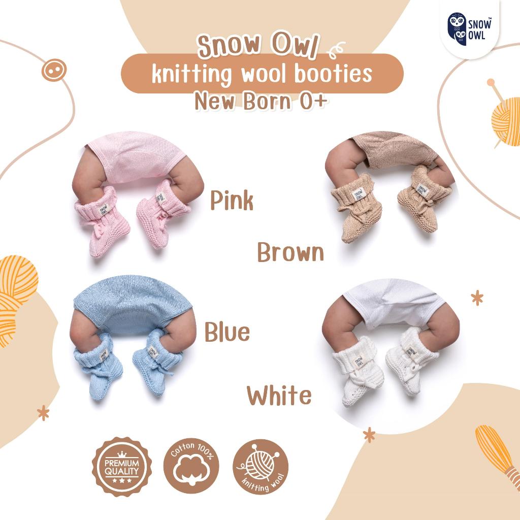 Snow Owl ชุดเซ็ตไหมพรม Snow Owl หมวก ถุงมือ ถุงเท้าสำหรับเด็กแรกเกิด knitting wool ผ้า Cotton 100% ปลอดภัย นุ่ม ใส่สบาย ราคา ถูกที่สุด ดีลบีเคเค แกลเลอรีภาพที่ 4
