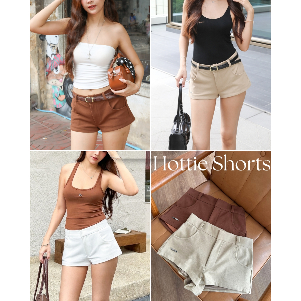 COZY CLUB. - HOTTIE SHORTS กางเกงขาสั้นเอวต่ำ ทรงสวยแซ่บโชว์เรียวขา
