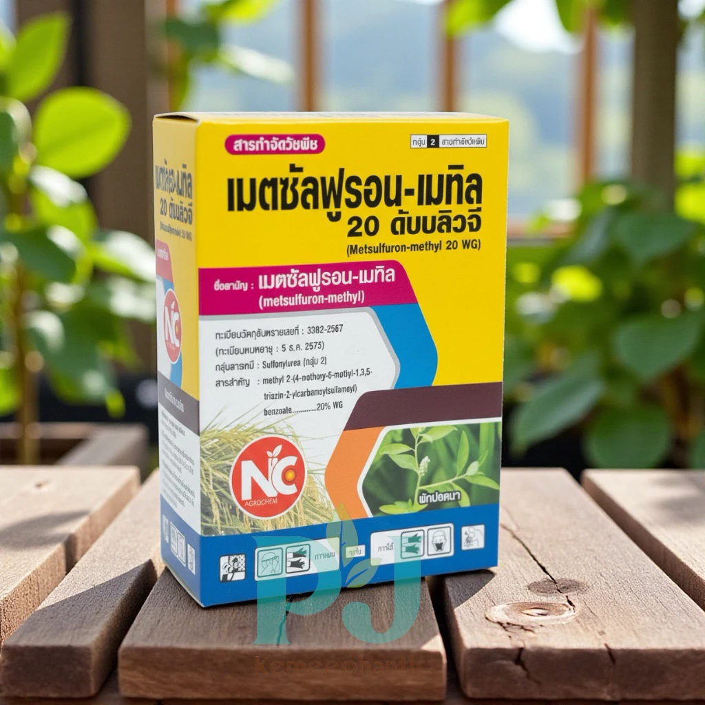 เมตซัลฟูรอน-เมทิล 20%WG ขนาด 100 กรัม กำจัดหญ้าในนาข้าว เช่น ผักปอดนา เทียนนา กก หนวดปลาดุก