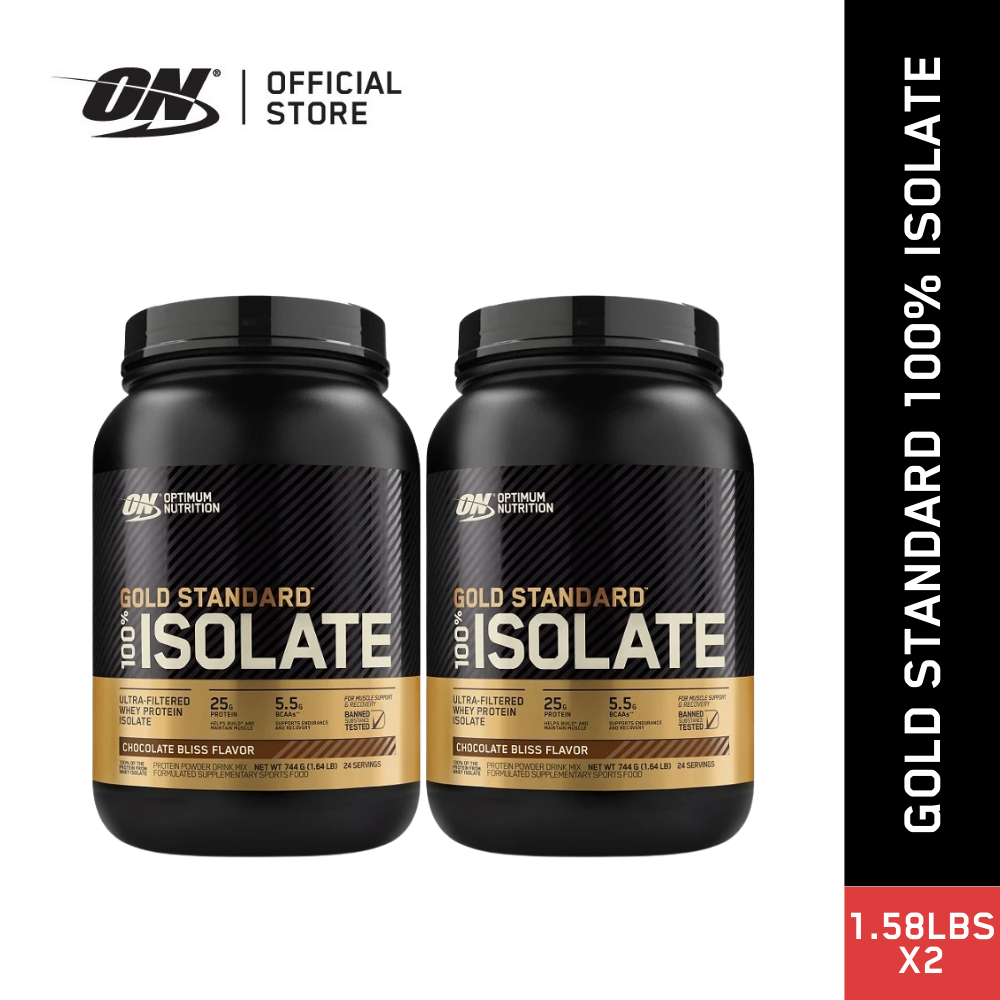[เซตคู่] Optimum Nutrition Gold Standard Isolate Whey Protein 1.58 Lb