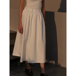 SEASON STUDIO - LANA SKIRT / กระโปรงยาว ทรงวอลลุ่ม ซับในทั้งตัว