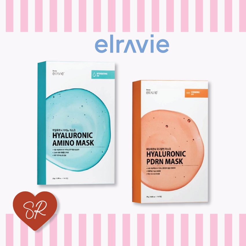 Elravie Hyaluronic Amino / PDRN Mask มาสก์เติมน้ำ มาส์กหน้าแน่น