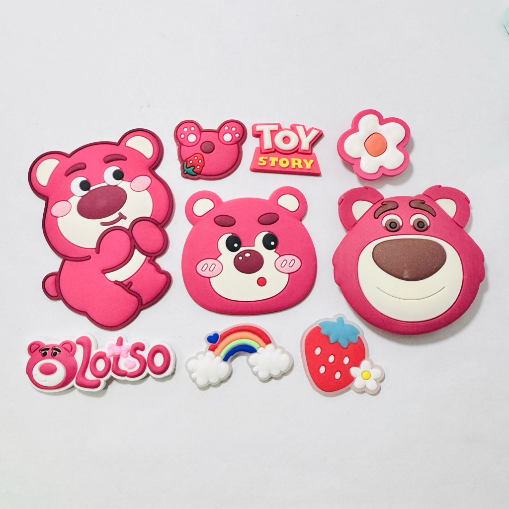 JB Toy รวม🤖4 ตัวติดรองเท้ามีรู “แก๊งค์ ทอยส์ สตอรี่ “ 👠🌈Shoe Charm“ Toy story Gang Lotso งานดี สีสวยสด #ตรงปกไม่จกตา - รูปที่ 4