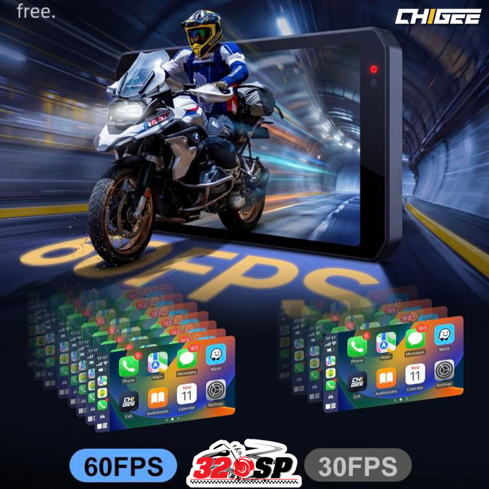 รับประกัน 1ปี !! กล้องติดรถมอเตอร์ไซค์ CHIGEE AIO-5 EVO มาใหม่ ของแท้!! ส่งไว!! 320SP ราคา ถูกที่สุด ดีลบีเคเค แกลเลอรีภาพที่ 4