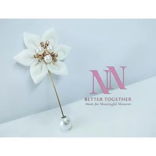 พร้อมส่ง! 🇹🇭 พินกลัดเสื้อ พินติดสูท งานผ้า 5 - 6.5 ซม หลายแบบ