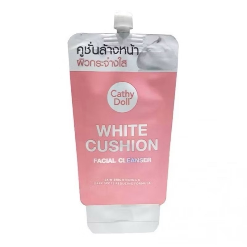 เคที่ดอลล์ ไวท์คูชั่น เฟเชียล โฟม คลีนเซอร์ 12 ml. Cathy Doll White Cushion Facial Foam Cleanser