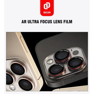 ฟิล์มเลนส์ DUZON Camera Lens Protector for iPhone 17 12 13 14 15 16 PRO MAX PLUS MINI Glass Metal Individual Ring Cover