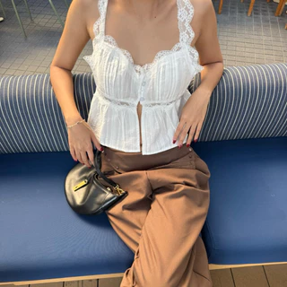 FLORE | myra cami top สายเดี่ยวลูกไม้