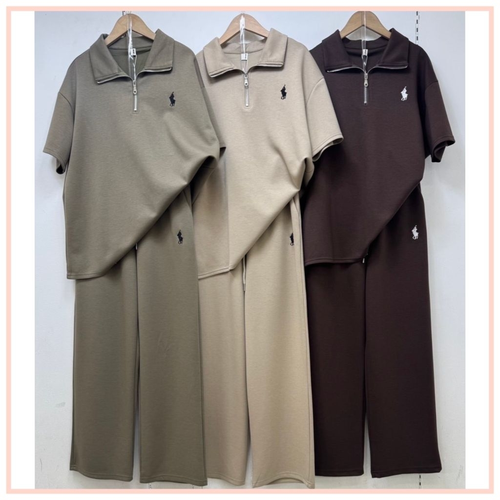 ชุดเซท 2 ชิ้น (มี 2 แบบ หลายสี) Be Chic เสื้อโอเวอร์ไซส์ + กางเกงขายาว ผ้าเนื้อดีงานสวย ชุดใส่เที่ยว ชุดสวยๆ ชุดลำลอง