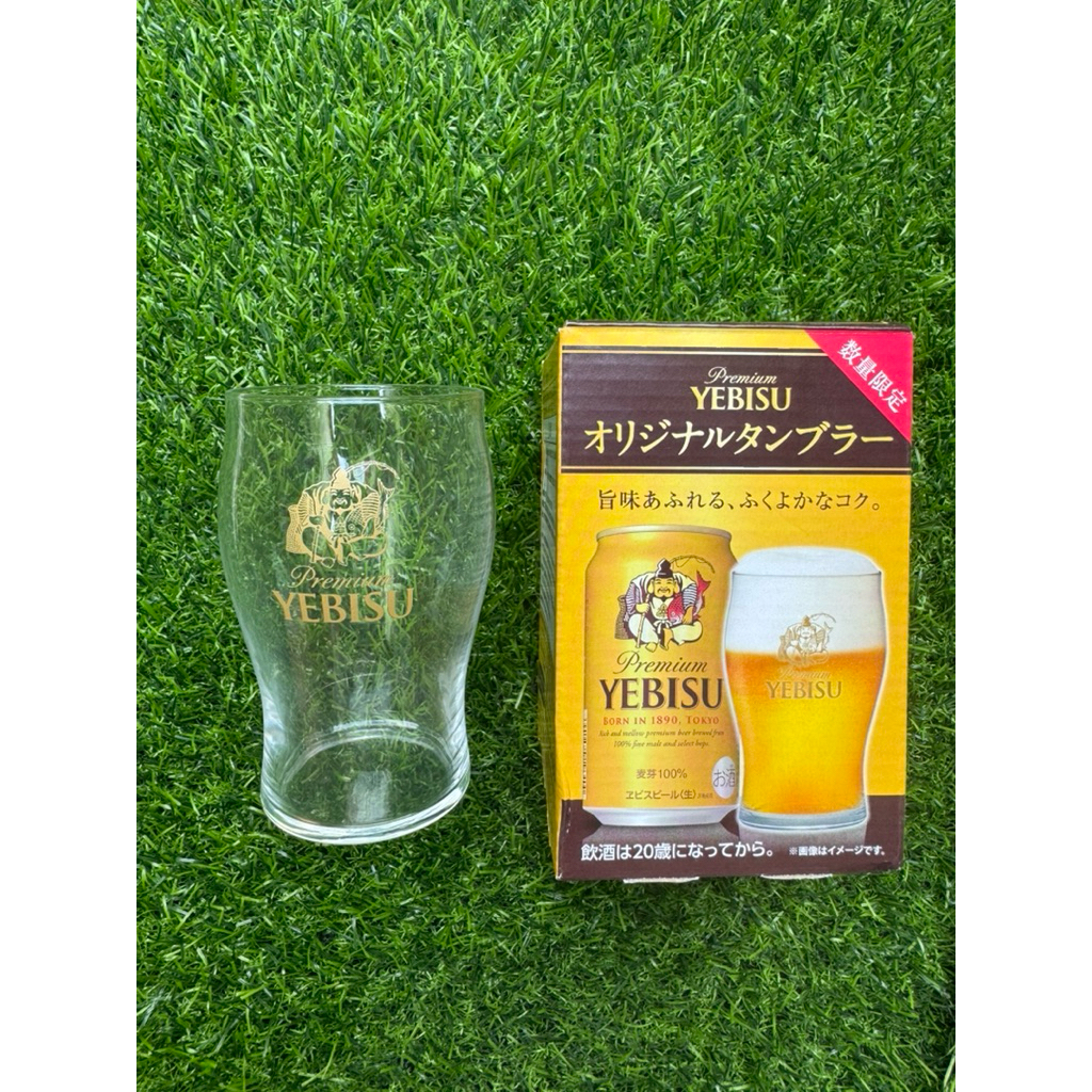 🍺 [พร้อมกล่อง] แก้ว Premium YEBISU แท้จากญี่ปุ่น 🇯🇵