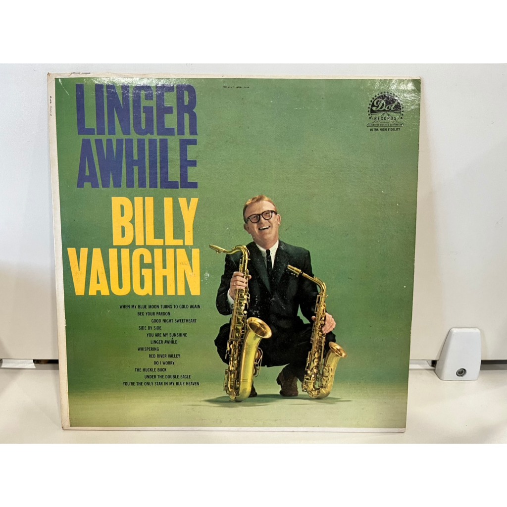 1LP Vinyl Records แผ่นเสียงไวนิล  LINGER AWHILE BILLY VAUGHN  (J1A130)