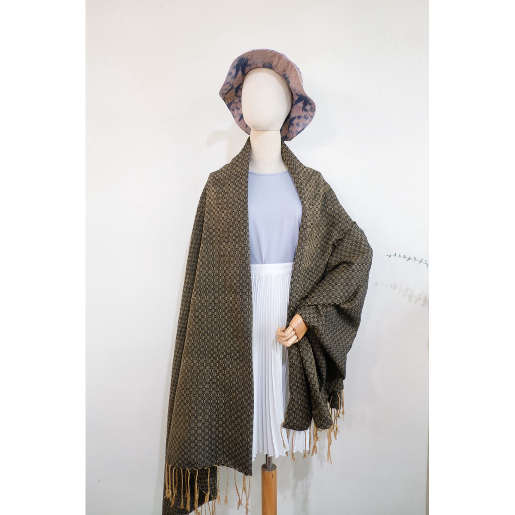 ผ้าฝ้ายทอมือ ผ้าทอยกดอก ยาว 1*2 เมตร 🧵🌸 - รูปที่ 7