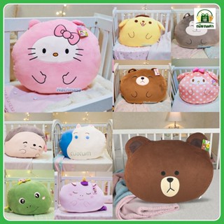 หมอนหนุน หมอนอิง อัดใยแน่น นุ่มนิ่ม น่ารัก ขนาด 18 นิ้ว พร้อ…