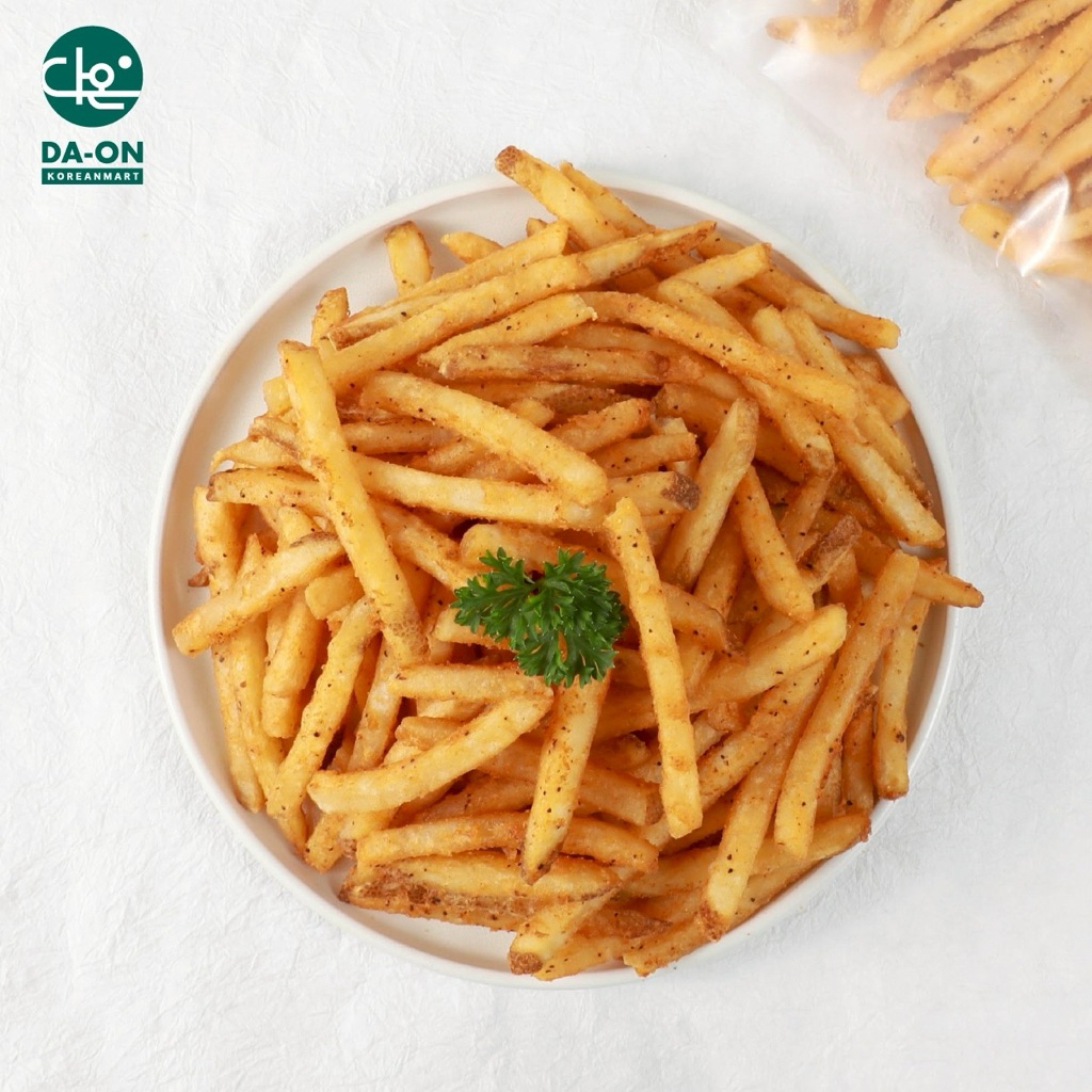 เฟรนช์ฟรายส์เส้นตรงปรุงรสเคจุนฟรายส์แมคเคน French Fries Cajun Fries McCain Seasoning Straight Line (