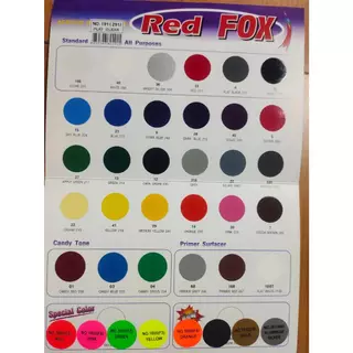 สเปรย์ RED FOX เรด ฟอกซ์ BOSNY บอสนี่ ACRYLIC SPRAY PAINT สีมาตราฐาน สีสเปรย์ redfox ขนาด 1กป 400cc