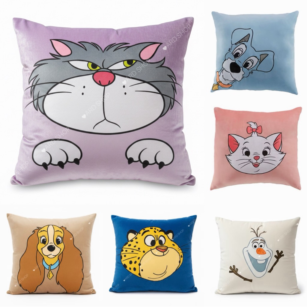 🔥พร้อมส่ง🔥ส่งด่วน✨[ใบใหญ่ นุ่มมาก] โมเมนโต หมอนอิงดิสนีย์ Disney Pillow ขนาด26X26นิ้ว 💕ของขวัญปีใหม่ 🎁 ลิขสิทธิ์ แท้💯‼️