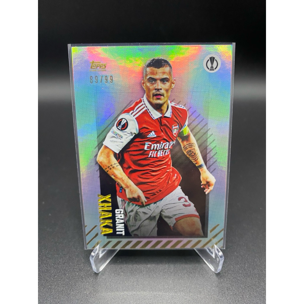 การ์ดฟุตบอล ⚽️ Granit Xhaka | 2022/23 Topps UEFA Europa League – Xhaka Insert /99