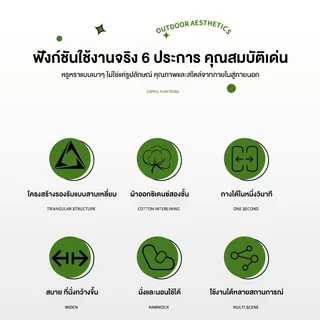 Freehike เก้าอี้แคมป์ปิ้ง เก้าอี้แคมป์ เก้าอี้พับพกพา เก้าอี้สนามเดินป่า ปรับความเร็วได้ 5 ระดับ