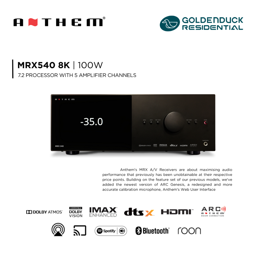ANTHEM MRX‑540 8K AV Receiver
